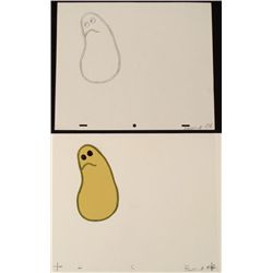 Gleep Production Cel Drawing Orig Herculoids Art Gloop