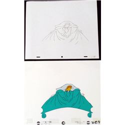 Out Of Bed Donald Duck Cel Drawing Orig Animation Art