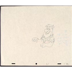 The Flintstones Animation Original No Way Drawing