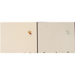 Original Excited Bee Animation Drawing Cel Cheerios Art