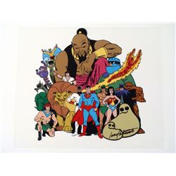 Signed Animation18 Superheroes Original Model Cel