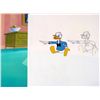 Image 2 : Background Orig Cel Donald Duck Drawing Animation Moody