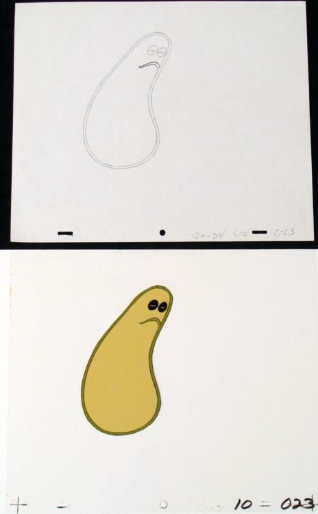Gloop & Gleep Animation Cel Drawing Orig Herculoids Art