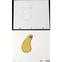 Gloop & Gleep Animation Cel Drawing Orig Herculoids Art