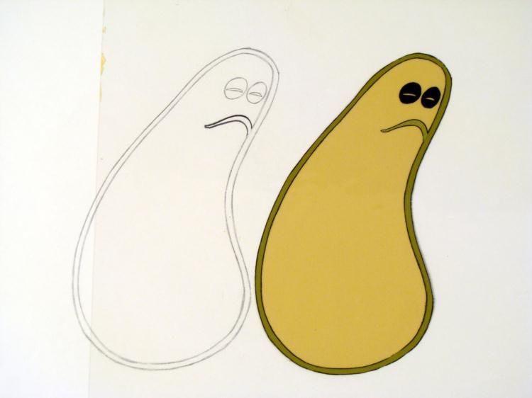 Gloop & Gleep Animation Cel Drawing Orig Herculoids Art