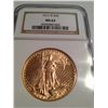 1911-D $20 Gold St. Gaudens MS-62 NGC