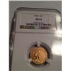 Image 1 : 1928 $2 1/2  GOLD INDIAN HEAD NGC MS-63