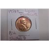 Image 1 : 1958D BU Wheat Cent **Slanted "D"**