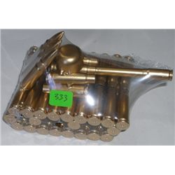 VERY UNIQUE *BULLET TANK* THIS TANK IS MADE OF ALL BRASS BULLET SHELLS!!