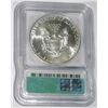 Image 2 : 2000 SILVER EAGLE 1oz *CERTIFIED BY ICG MS-69*!! SILVER EAGLE CAME OUT OF SAFE BOX!!