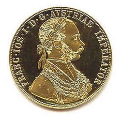 Austria 4 Ducat Gold Coin