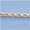 Image 2 : Genuine 16" 14k  Gold-Yellow 4.0mm D/C Rope Chain 20.5g