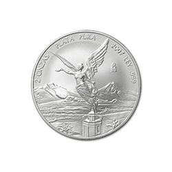 Mexican Silver Libertad 2 Ounce 2007