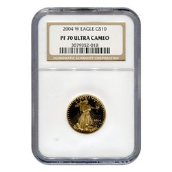 Certified Proof American Gold Eagle $10 Dates of our ch