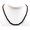 Image 1 : Garnet beads round 101.75 ctw Necklace