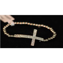 CROSS SILVER PLATED BRACELET