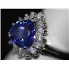 Image 2 : 14K GOLD PEAR CUT TANZANITE AND DIAMOND RING