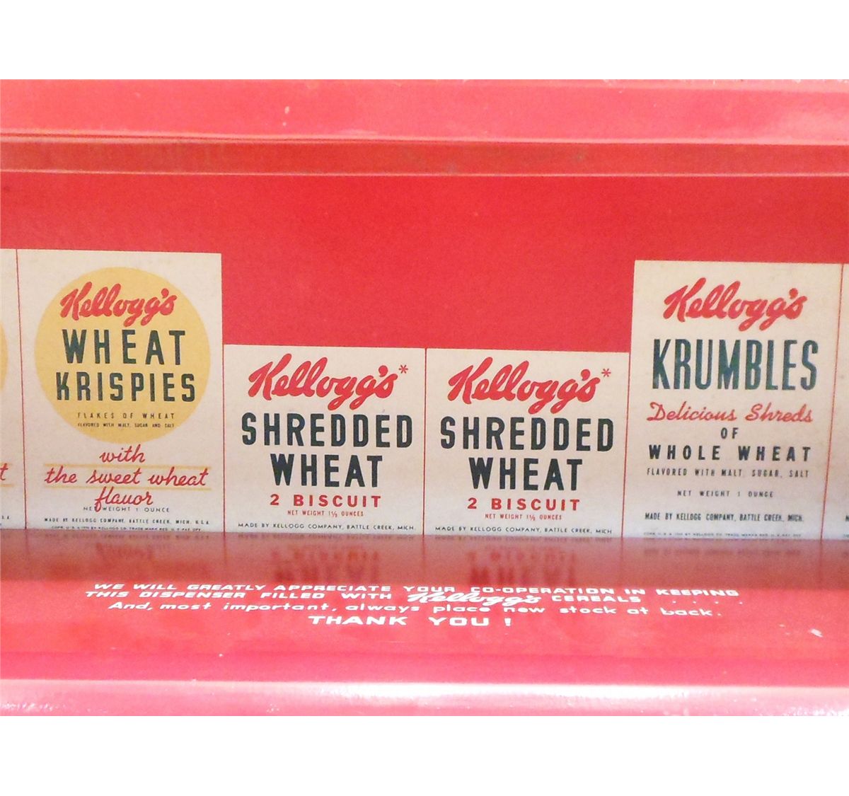 Vintage Kellogg's Cereal Dispenser Rack