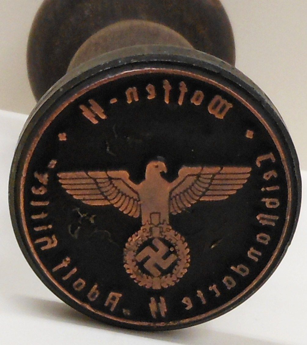 German Nazi WWII Waffen SS Rubber Stamp