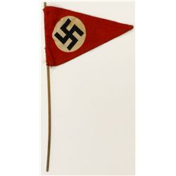 German Nazi WWII Pennant Flag