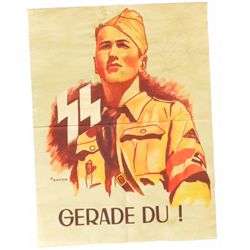 German Nazi WWII Poster "Gerade Du !"#2