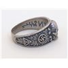 Image 2 : German Nazi SS Division "Tottenkopf" Silver Ring