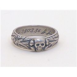 German Nazi WWII SS Wedding Silver Ring