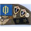 Image 4 : Russian Soviet Army Side Hat w/ Many Pins