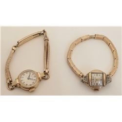 Lot of 2 Ladies Wristwatches Hamilton, Gruen