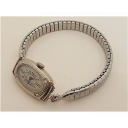 Gruen 14kt White Gold Case Ladies Wristwatch