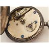 Image 8 : Sterling Silver Keywind Pocket Watch w/ Key