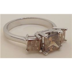 14K White Gold Diamond Engagement Ring