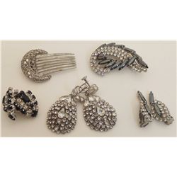 Lot of Vintage Rhinestone Jewelry