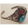 Image 1 : Signed Justin Morris Navajo Sterling Bracelet