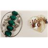 Image 1 : Mother of Pearl "Mothers" Pin & Large Brooch