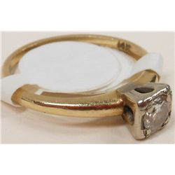 14KT Yellow Gold Women's Diamond Ring