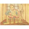 Image 2 : German Building Block Set In Dovetailed Box #2