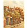 Image 2 : Alexander Nelke Oil on Canvas Village Scene