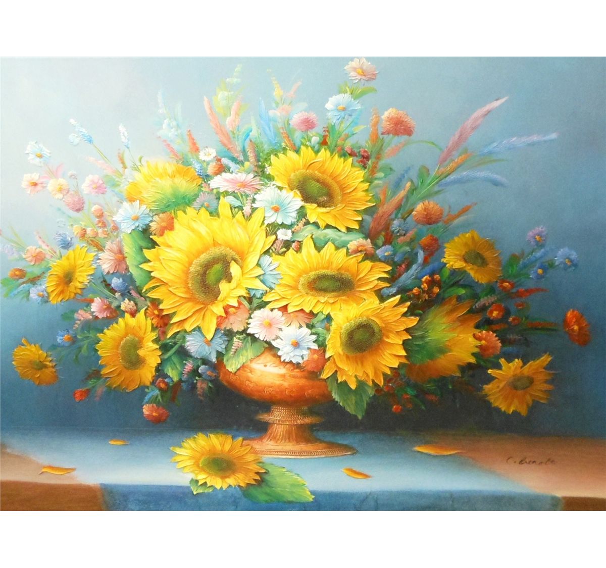 Charles Benolt 20th C Oil On Canvas