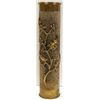 Image 1 : Trench Art WWI Holly Branch Shell Vase