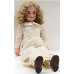 Gebruder Krauss German Bisque Head Doll 32"
