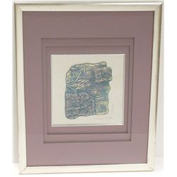 Mixed Medium Casting Pacific Stone II Signed