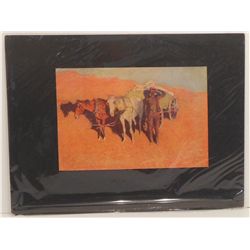 Fredric Remington Chromolitho "Benighted for a Dry Camp"