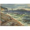 Image 2 : K.V. Anstensen Oil on Canvas Seascape