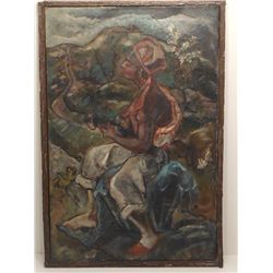 Denoy Oil on Canvas Haitian Woman