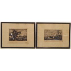 J. Fontan Pair of Copper Plate Etchings