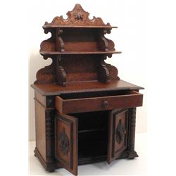 Victorian Oak Salesman Sampler / Miniature Server