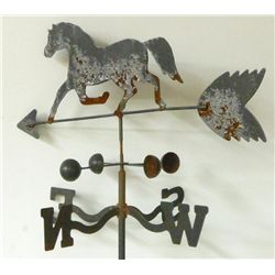 Horse Weathervane on a Long Shaft