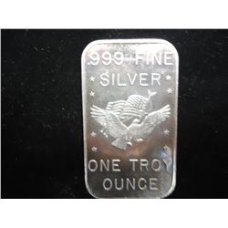 1 TROY OZ .999 FINE SILVER INGOT