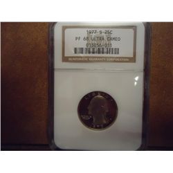 1977-S WASHINGTON QUARTER NGC PF68 ULTRA CAMEO